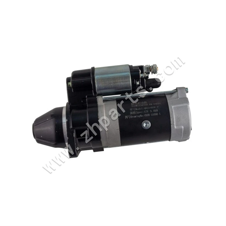 Kahveltõstuki starter Xinchai Nb485bpg Nc485bpg 490bpg A490bpg C490bpg 4D27g31 490b-51000 diiselstarter